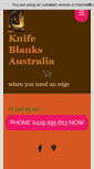 Mobile Screenshot of knifeblanksaustralia.com